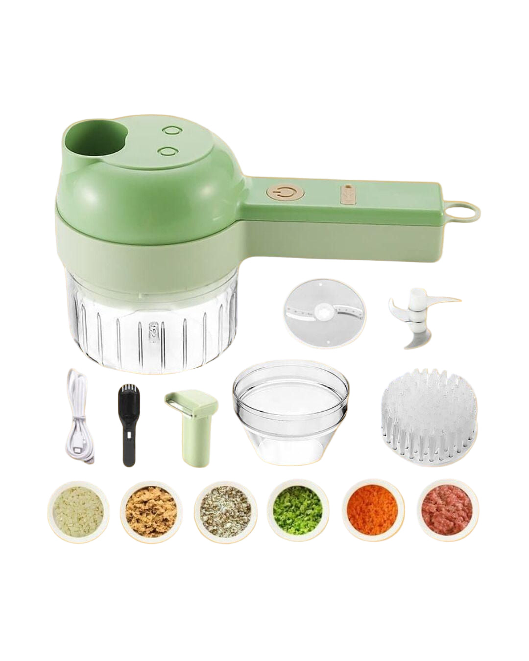 4 in 1 Portable Electric Vegetable Cutter Set